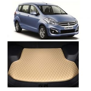 7D Car Trunk/Boot/Dicky PU Leatherette Mat for	 Ertiga Old  - Beige